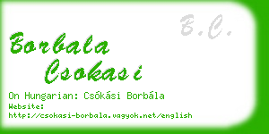 borbala csokasi business card